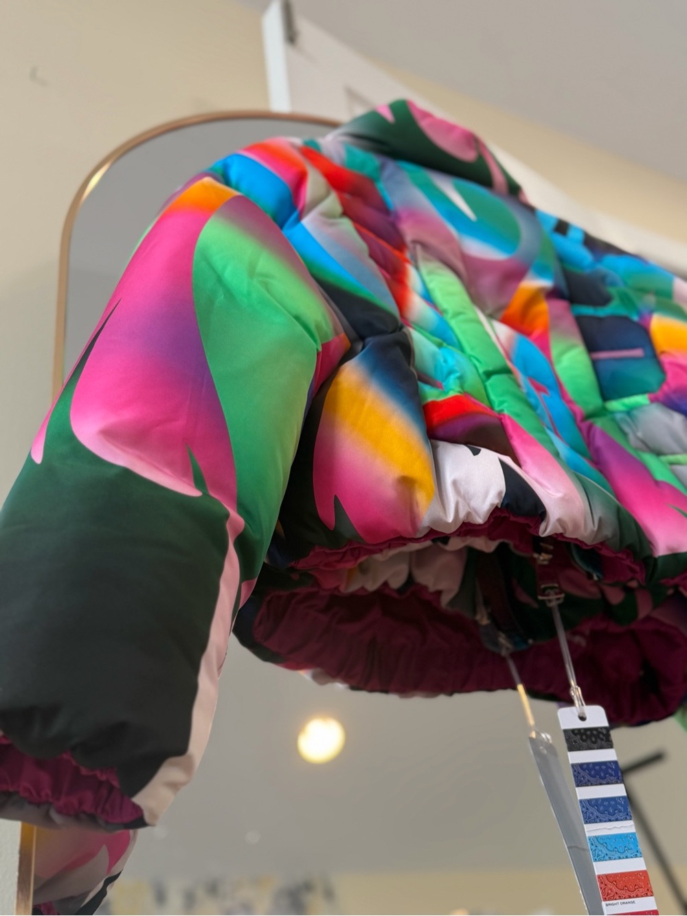NWT Khrisjoy Joy Cropped Puffer Multi~Color Jacket ~ Size 1/M $1,570 MSRP - Picture 12 of 15